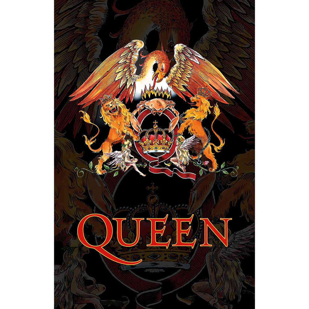 Queen - Crest Textilposter - Mehrfarben